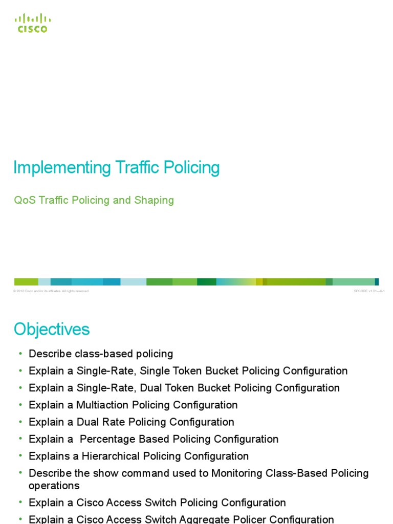 Implementing Traffic Policing PDF Networking Standards Wide Area