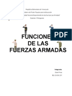 Funciones de las Fuerzas Armadas Venezolanas