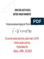 Naskah Soal Quiz Vclass 6 Metode Variasi Parameter