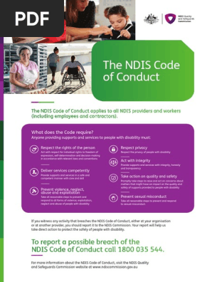 ndis code of conduct