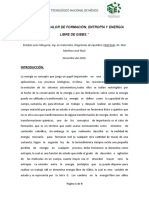 Calor de Formación, Entropía y Energía Libre de Gibbs.