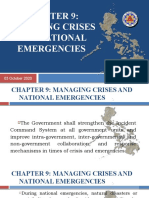 Chapter 9 - Managing Crises and National Emergencies