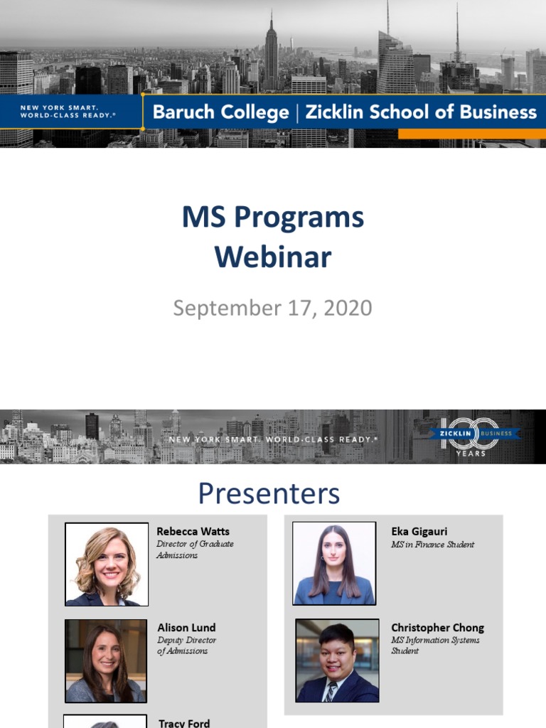 MS Programs for Aspiring Graduates | PDF | Master Of Business ...
