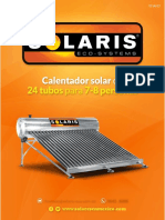 Ficha Tecnica Calentador Solar Solaris Inx 24