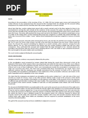 People v Gesmundo Case Digest