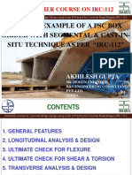 419825268 Lecture 10 by Mr Akhilesh Gupta on PSC Box Girder Worked Example PDF