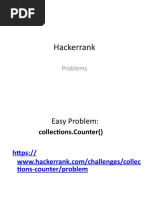 Hackerrank: Problems