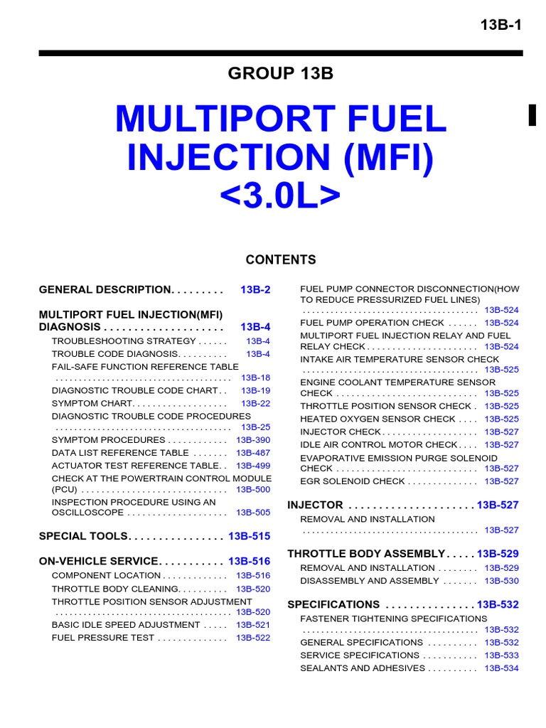 Multiport Fuel Injection System Overview | PDF | Fuel Injection | Throttle