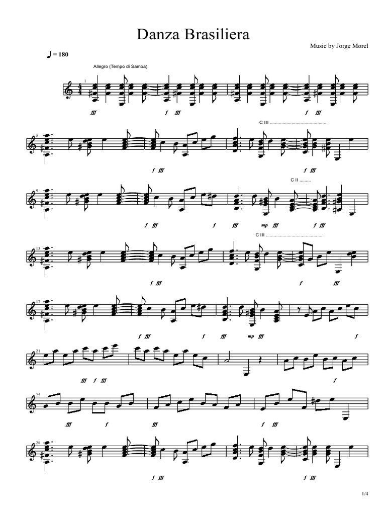 Danza Brasilera by Morel PDF