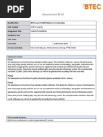 Unit 5 - Assignment 2 Brief