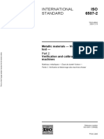 International Standard: Metallic Materials - Vickers Hardness Test - Verification and Calibration of Testing Machines