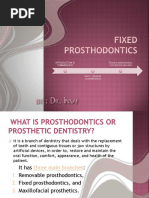 Fixed Prosthodontics Lesson 1