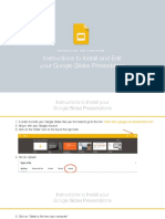 Instructions To Install and Edit Your Google Slides Presentation