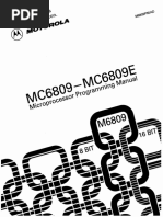 MC6809-MC6809E 8-Bit Microprocessor Programming Manual (Motorola Inc.) 1981