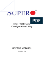 Intel PCH Raid Configuration Utility: Revision 1.0a