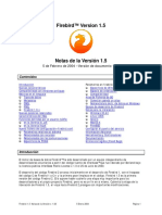 Firebird 1.5 ReleaseNotes Spanish