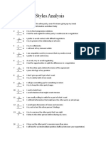 Negotiation Styles Analysis