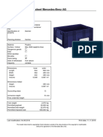 Container 6429 Master Data Sheet