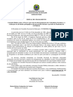 Edital de Chamamento - ReorganizaÃ Ã o Dos CalendÃ¡rios Escolares - Pandemia Da COVID-19