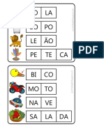 Para Imprimir Bingo de Sílabas