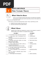 Plate Tectonic Theory: Earth and Space