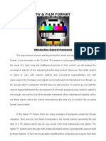 TV & Film Format: Introduction-General Framework