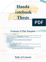 Handa Notebook Thesis by Slidesgo