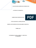 Actividad 1 UNAD Formulación de Proyectos