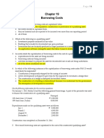 Borrowing Costs: Use The Following Information For The Next Two Questions