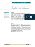 El Tiempo Histórico y Los Usos Políticos Del Pasado. El Poder de La Palabra en La Argentina Peronista (1946-1955)