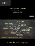 Introduction To PHP: Dr. Charles Severance