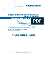 Super King Air B200 and B200C Pilot Checklist