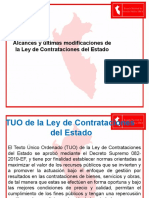 Alcances A Ultimas Modificaciones Del La Ley de Contrataciones Del Estado