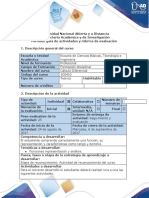 Guía y rubrica paso 1 - actividad de reconocimiento del curso