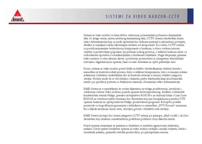 Sistemi Za Video Nadzor PDF