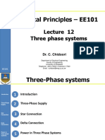 Electrical Principles - EE101: Three Phase Systems