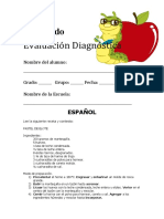 Evaluaciòn Diagnóstica para 5º Grado