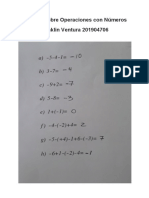 Ejercicios Sobre Operaciones Con Números Reales