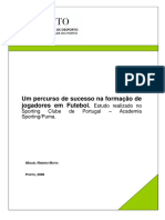 Miguel Moita 2008_Um Percurso de Sucesso Na Formação de Jogadores Em Futebol _ Estudo Realizado No Sporting Clube de Portugal