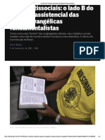 O lado B do trabalho social dos evangélicos fundamentalistas