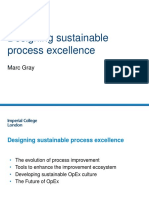 Designing Sustainable Process Excellence: Marc Gray