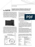 Example of Analysis of Moisture in Nitrogen Using Highly Sensitive Trace Moisture Analysis System - Gas Chromatography. Application Note (Shimadzu)