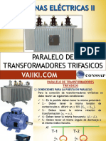 PARALELO DE TRANSFORMADORES TRIFASICOS