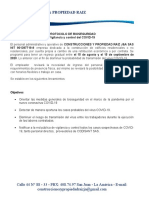 Protocolo de Bioseguridad Covid-19