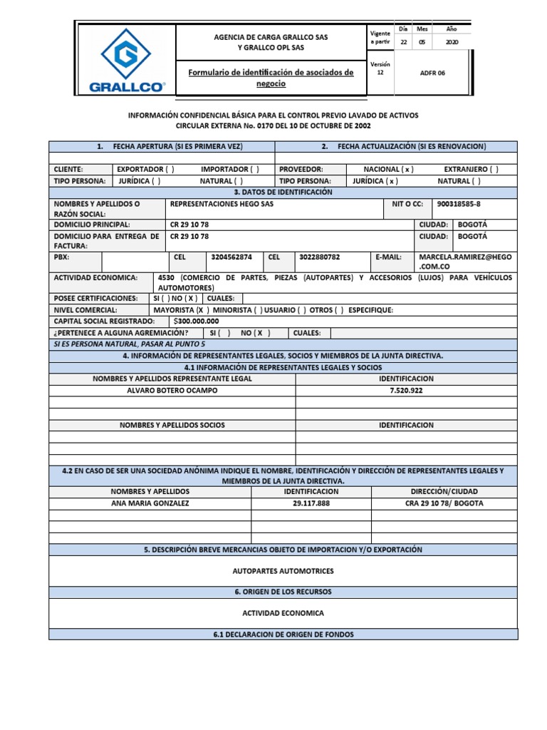 Formulario Circular 170 de la DIAN | PDF | Tarjeta de débito | Dinero