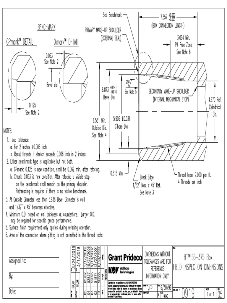 Field Inspection HT™ 55-375 Box 1D919 | PDF
