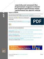 Roles of Coercivity and Remanent Flux Density of Permanent Magnet in Interior Permanent Magnet Synchronous Motor (IPMSM) Performance For Electric Vehicle Applications