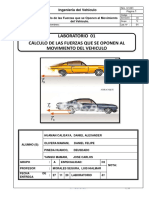 Lab 01 - Calculo de Fuerzas Que Se Oponen Al Movimiento Del Vehiculo