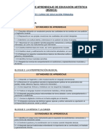 Estándares de Música Por Trimestres 5 Primaria