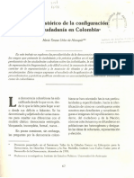 Uribe Hincapie. Proceso Historico de La Configuracion de La Ciudadania en Colombia